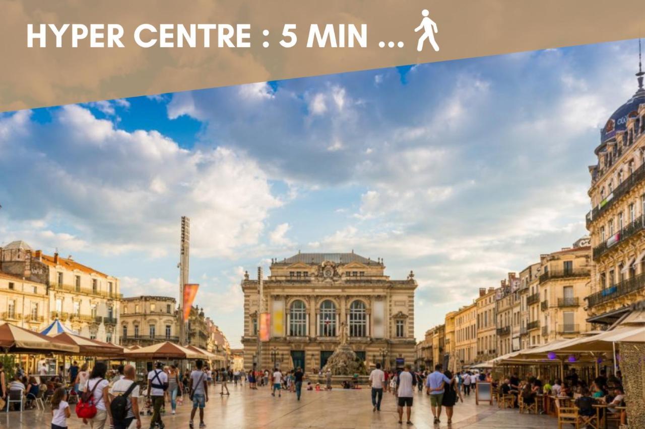 Nouveau - Jungle Montpeul - Clim - Wifi Fibre - Netflix - 5' Du Centre Et Gare - Parking - Loggia - 15' Des Plages مونبيلييه المظهر الخارجي الصورة