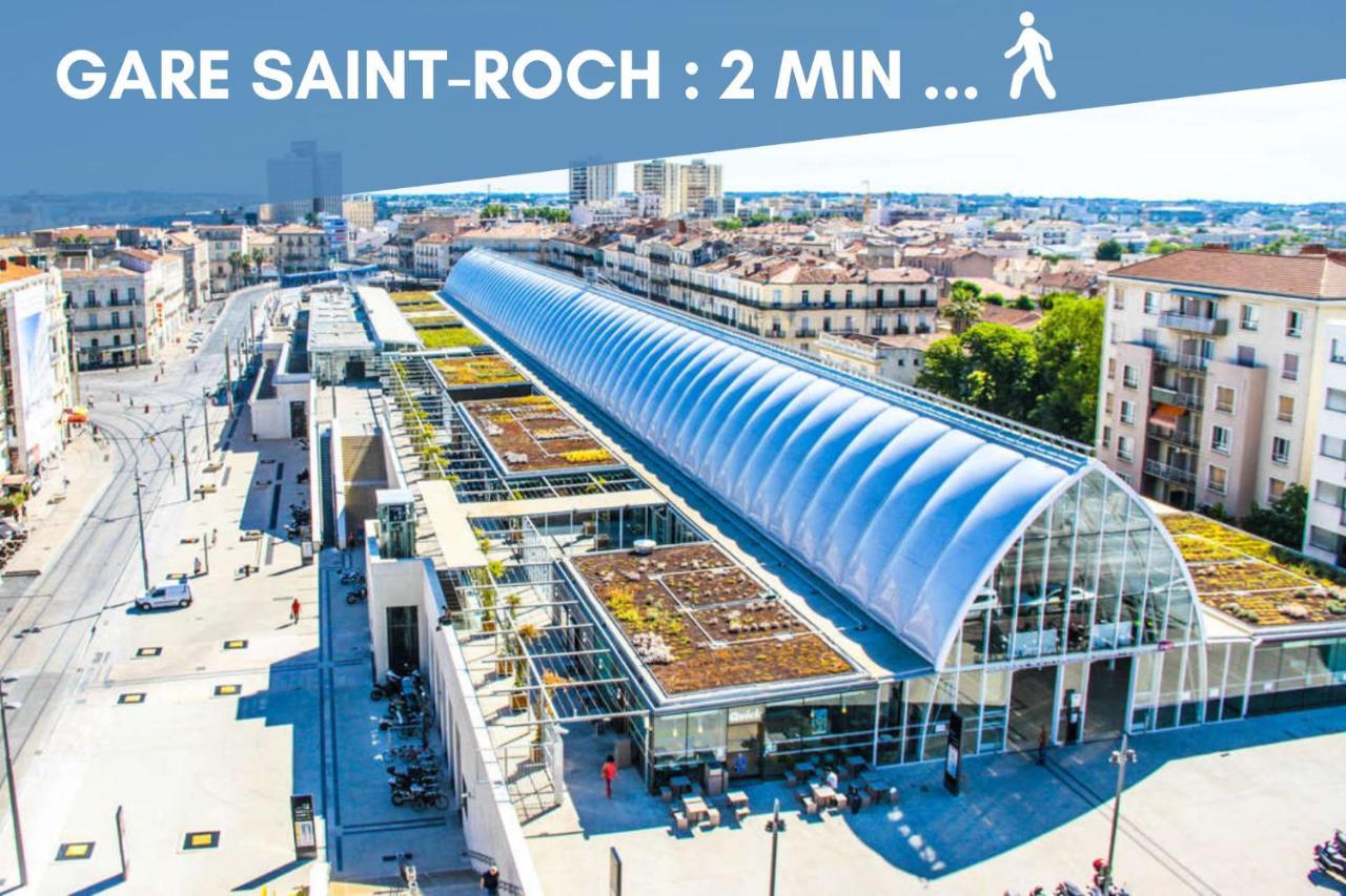 Nouveau - Jungle Montpeul - Clim - Wifi Fibre - Netflix - 5' Du Centre Et Gare - Parking - Loggia - 15' Des Plages مونبيلييه المظهر الخارجي الصورة